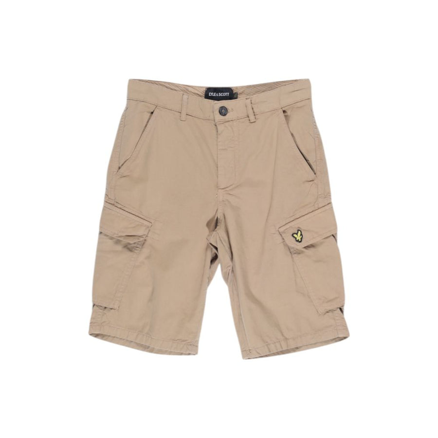 Beige Cotton Bermuda Shorts
