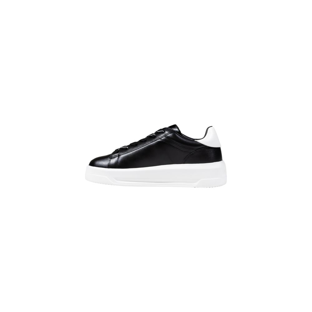 Black And White Synthetic Chunky Sneakers