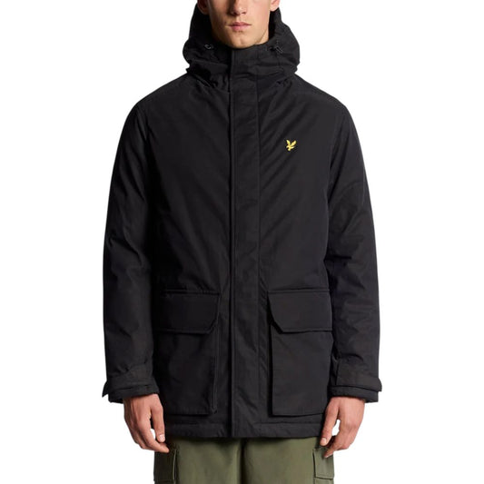 Black Polyester Parka