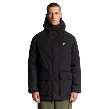 Black Polyester Parka