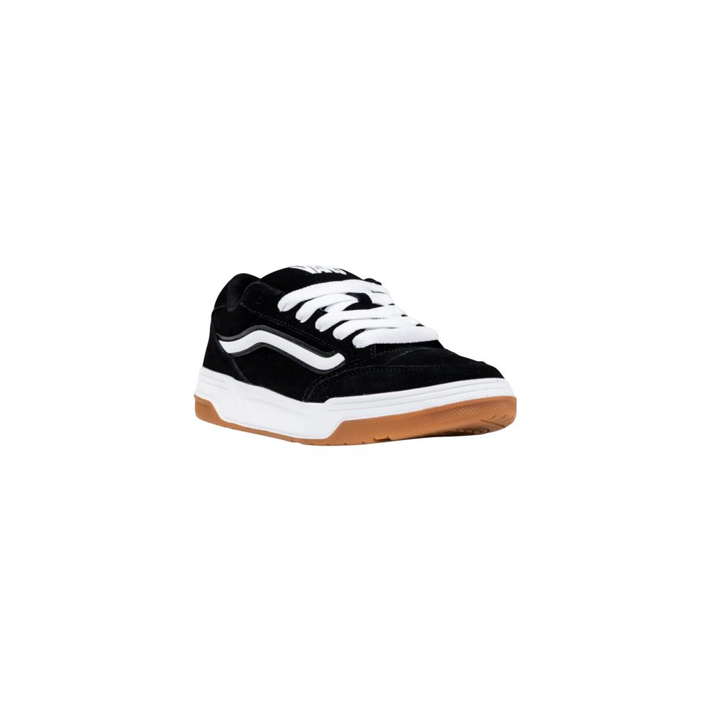 Black And White Suede Leather Low Top Sneakers
