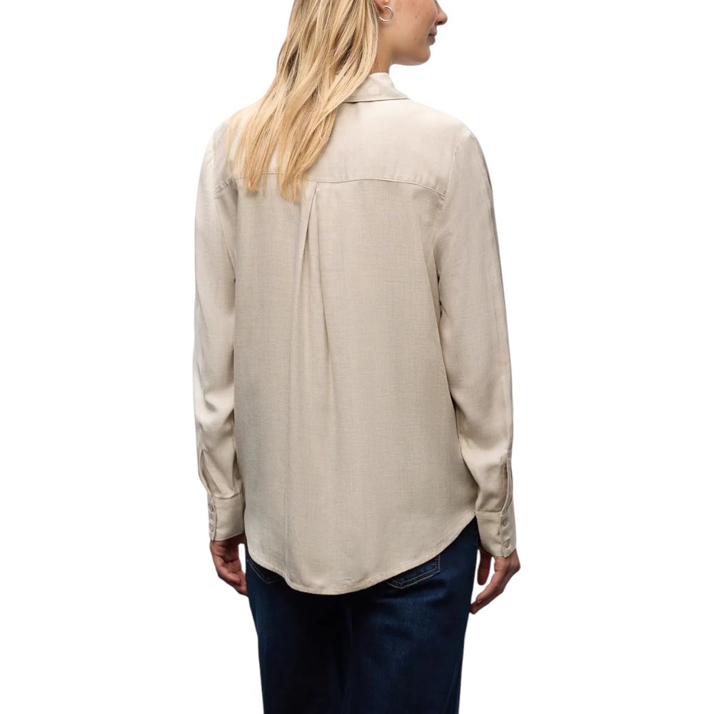 Beige Viscose Blouse