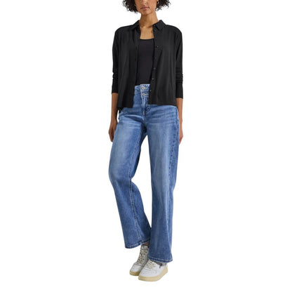 Black Viscose Blouse