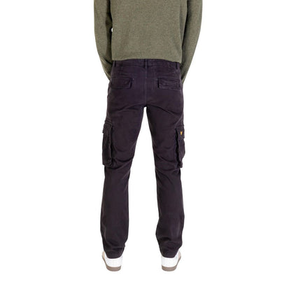 Black Cotton Cargo Pants