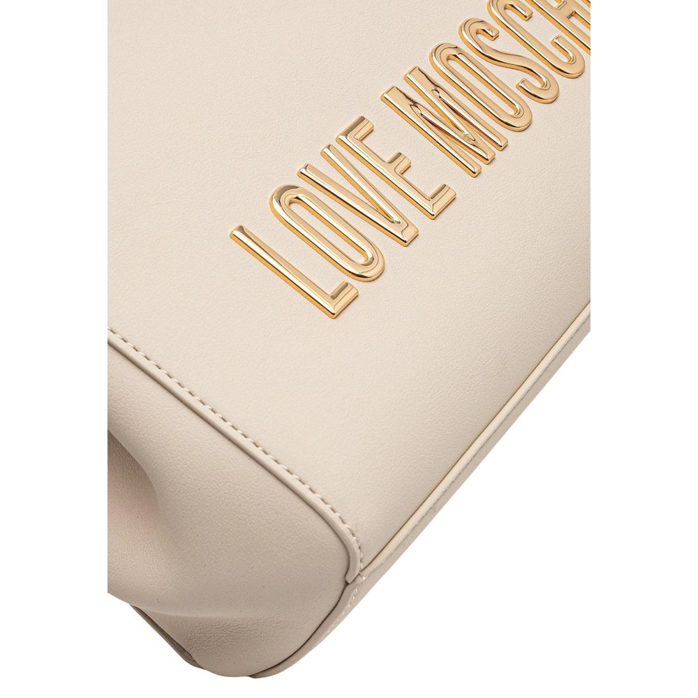 Beige Polyethylene Handbag