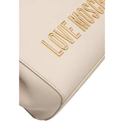 Beige Polyethylene Handbag