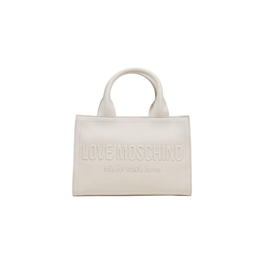 Beige Polyethylene Handbag