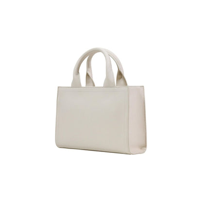 Beige Polyethylene Handbag