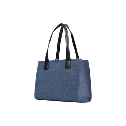 Blue Cotton Handbag