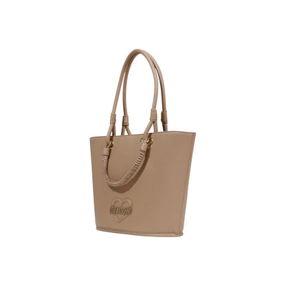 Beige Polyethylene Handbag