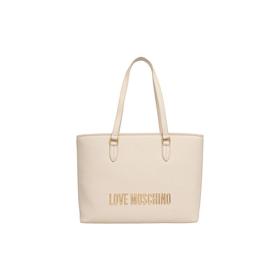 Beige Polyethylene Handbag
