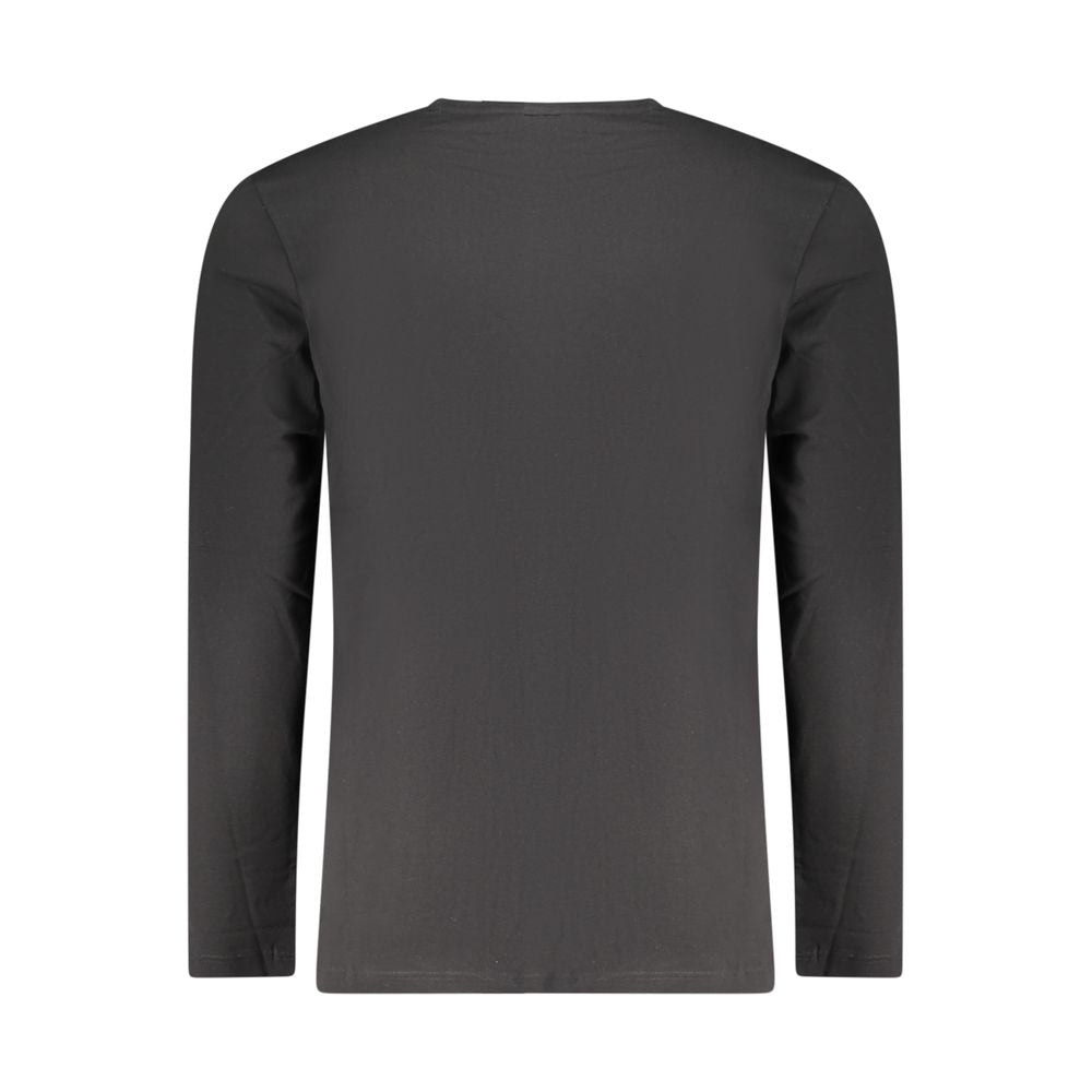 Black Cotton Men T-Shirt