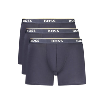Blue Cotton Men Boxer Short