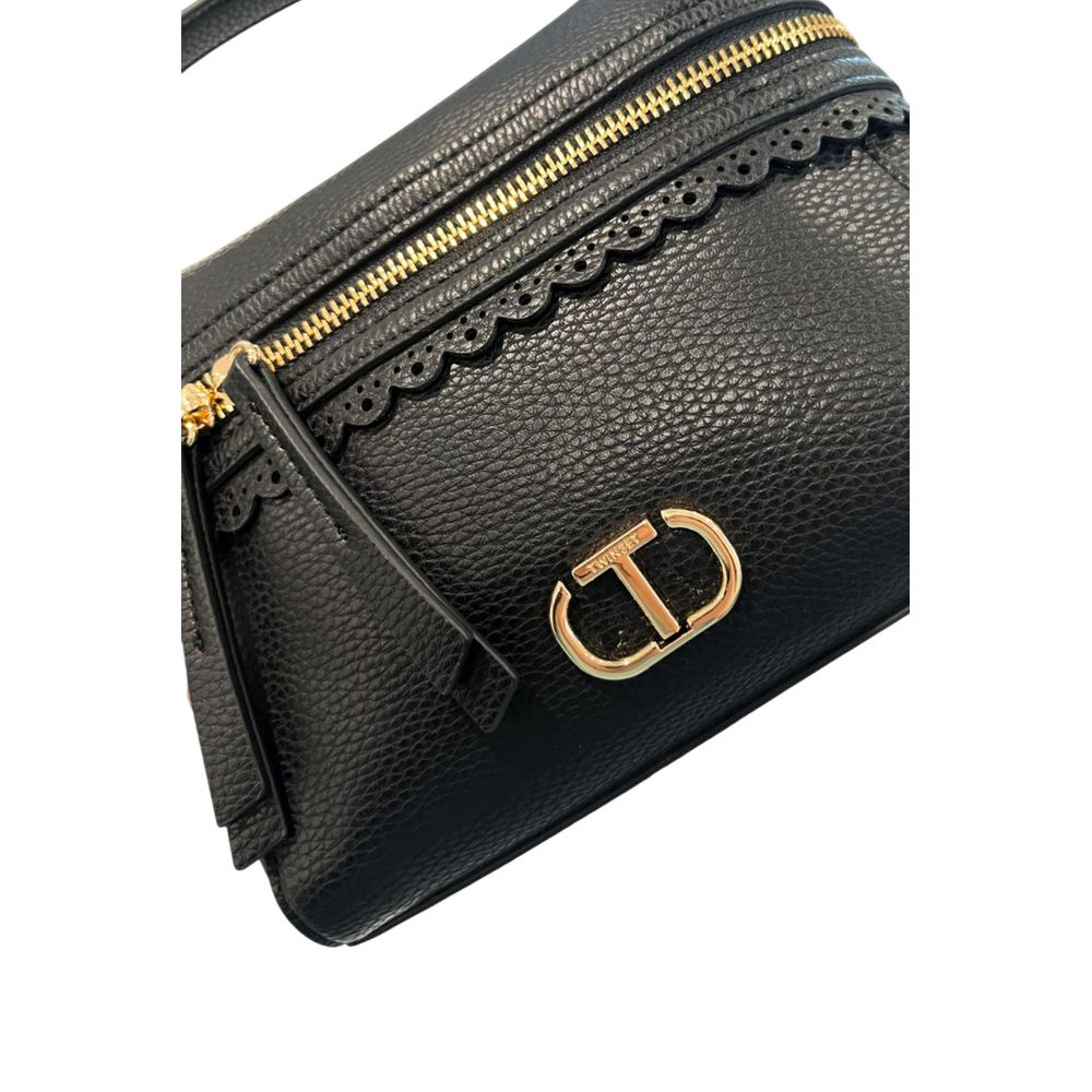 Black PU Women's Handbag