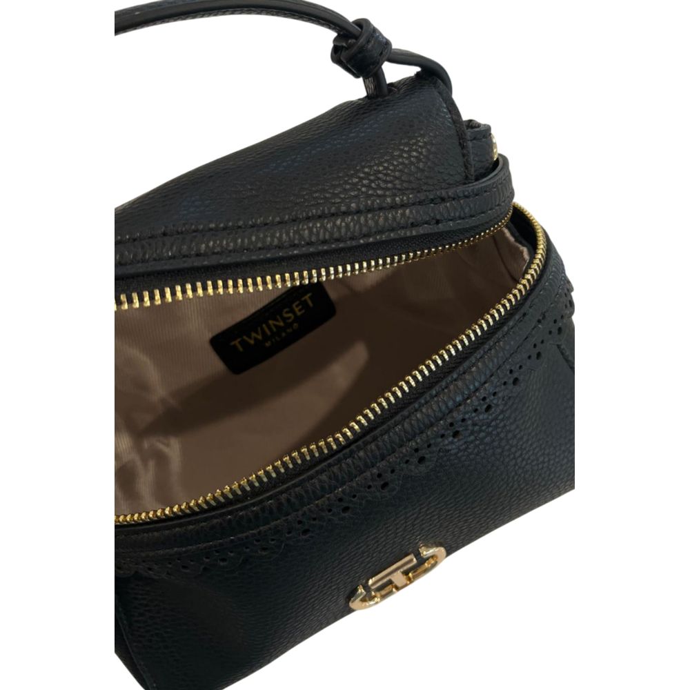 Black PU Women's Handbag