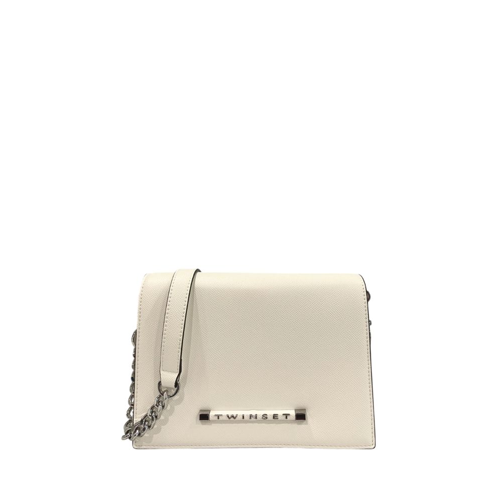 White Polyethylene Crossbody Bag