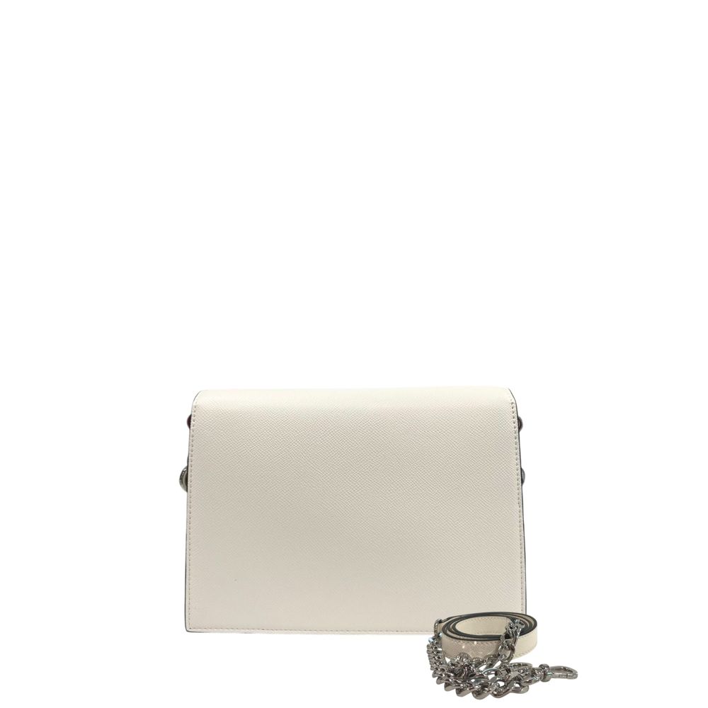 White Polyethylene Crossbody Bag