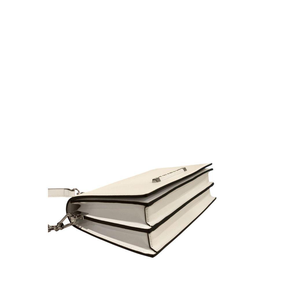 White Polyethylene Crossbody Bag