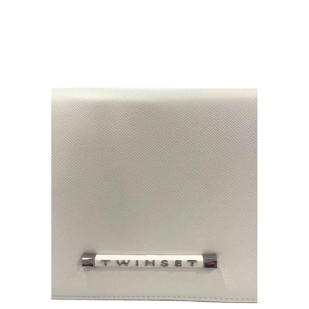 White Polyethylene Crossbody Bag