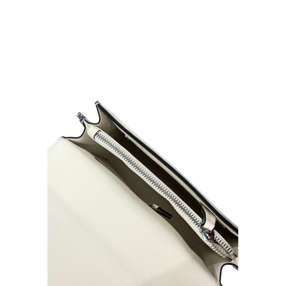 White Polyethylene Crossbody Bag