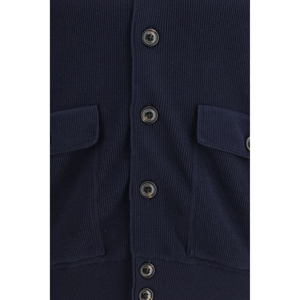 Blue Fleece Wool Jackets And Coat