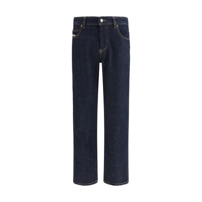 Black Cotton Slim Fit Jeans