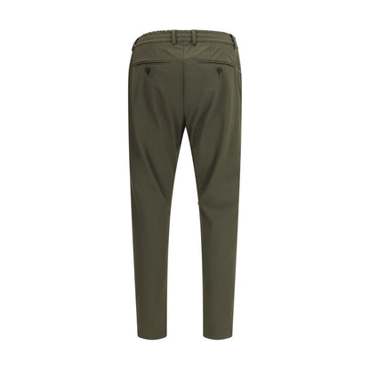 Bicolor Polyester Casual Pants