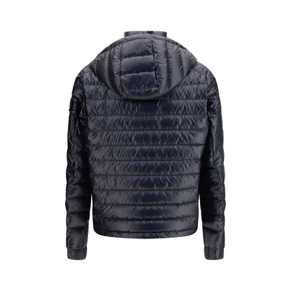 Blue Polyamide Full-Length Jacket