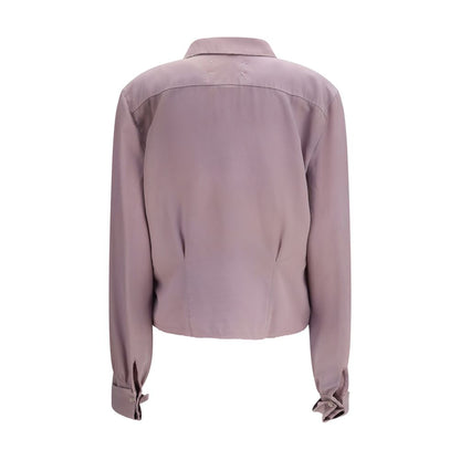 Purple Silk Shirt