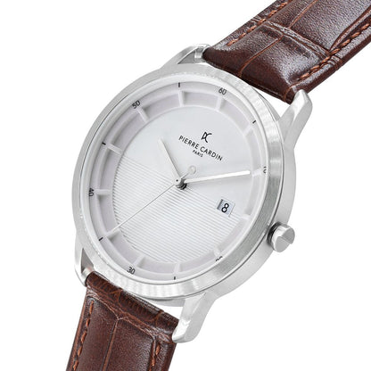 Brown Leather Dress Watch