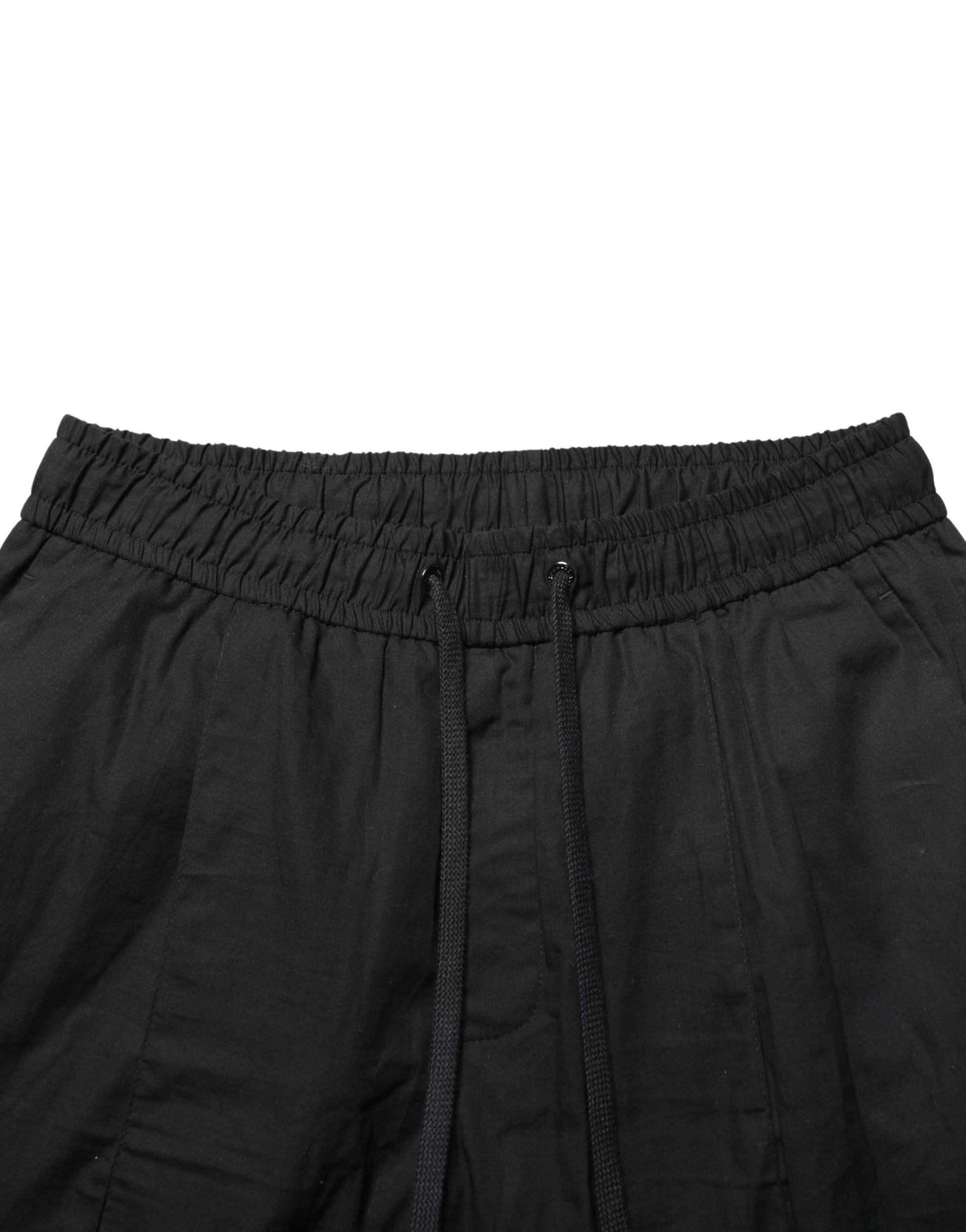 Black Cotton Skinny Men Jogger Trouser Pants