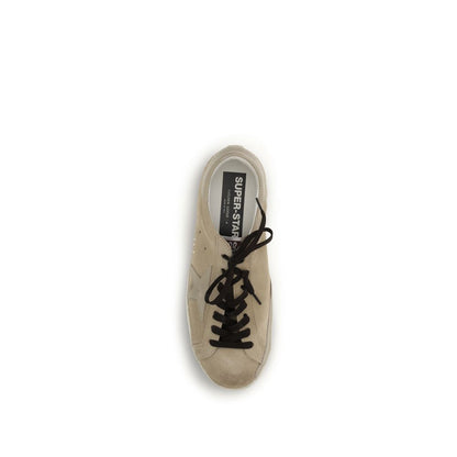 Beige Calf Leather Bos Taurus Low Top Sneakers