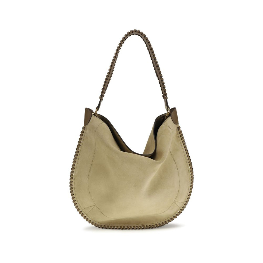 Beige Calf Leather Bos Taurus Shoulder Bag