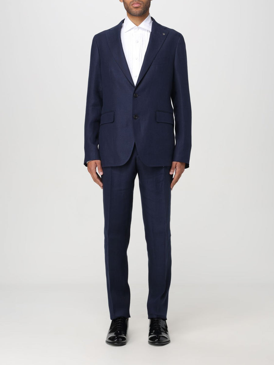 Multicolor Wool Two-Piece Suit