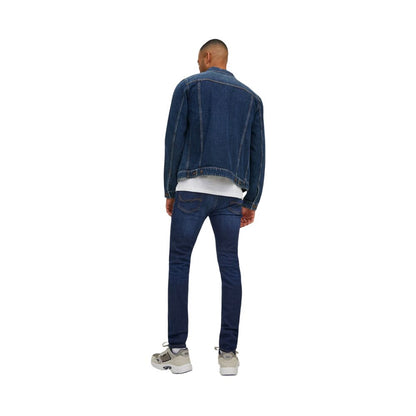 Blue Cotton Skinny Jeans