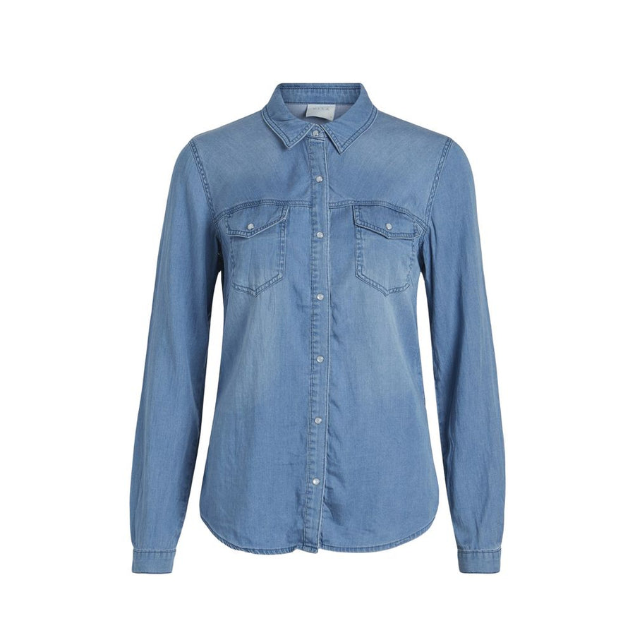 Light Blue Cotton Blouse