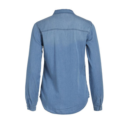 Light Blue Cotton Blouse