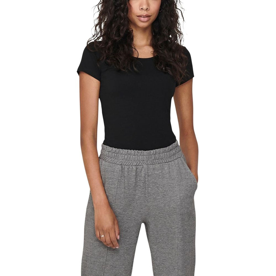 Black Cotton T-Shirt
