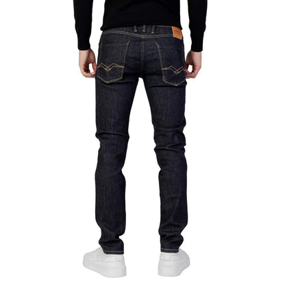 Blue Cotton Skinny Jeans