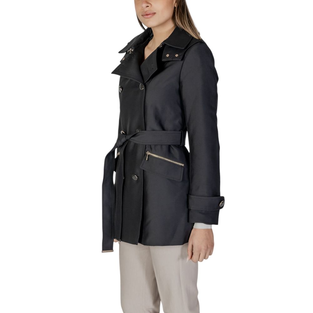 Black Polyester Parka