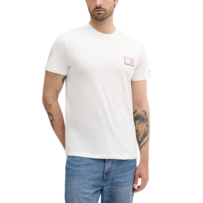 Cream Recycled Cotton T-Shirt