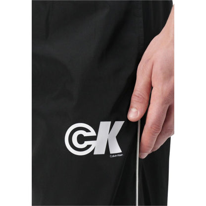 Black Polyester Joggers (Workout Pants)