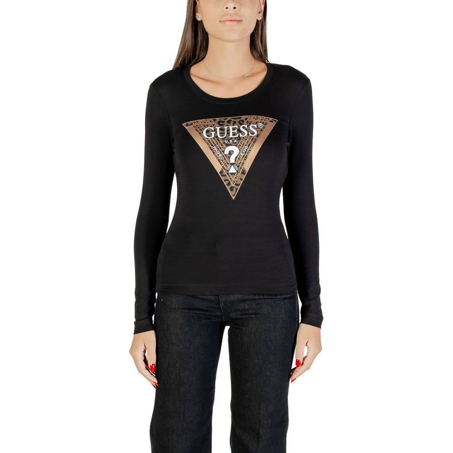 Black Cotton Long Sleeve T-Shirt
