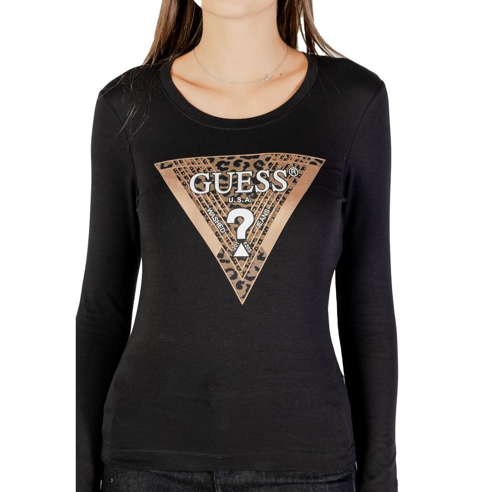 Black Cotton Long Sleeve T-Shirt