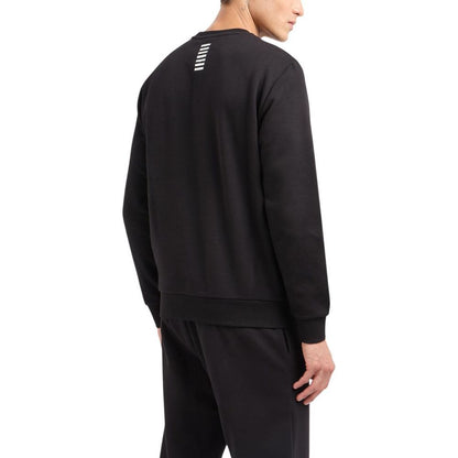 Black Cotton Sweatshirt