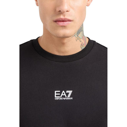 Black Cotton Sweatshirt