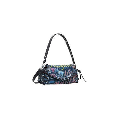 Black Cotton Handbag