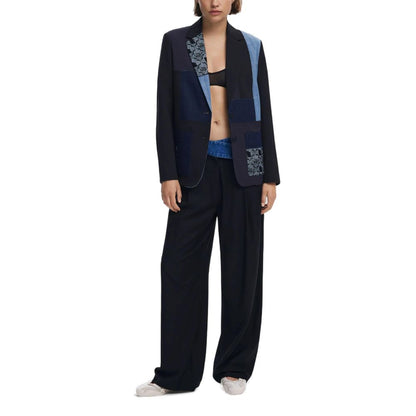 Black Polyester Blazer