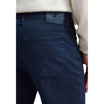 Blue Cotton Skinny Pants