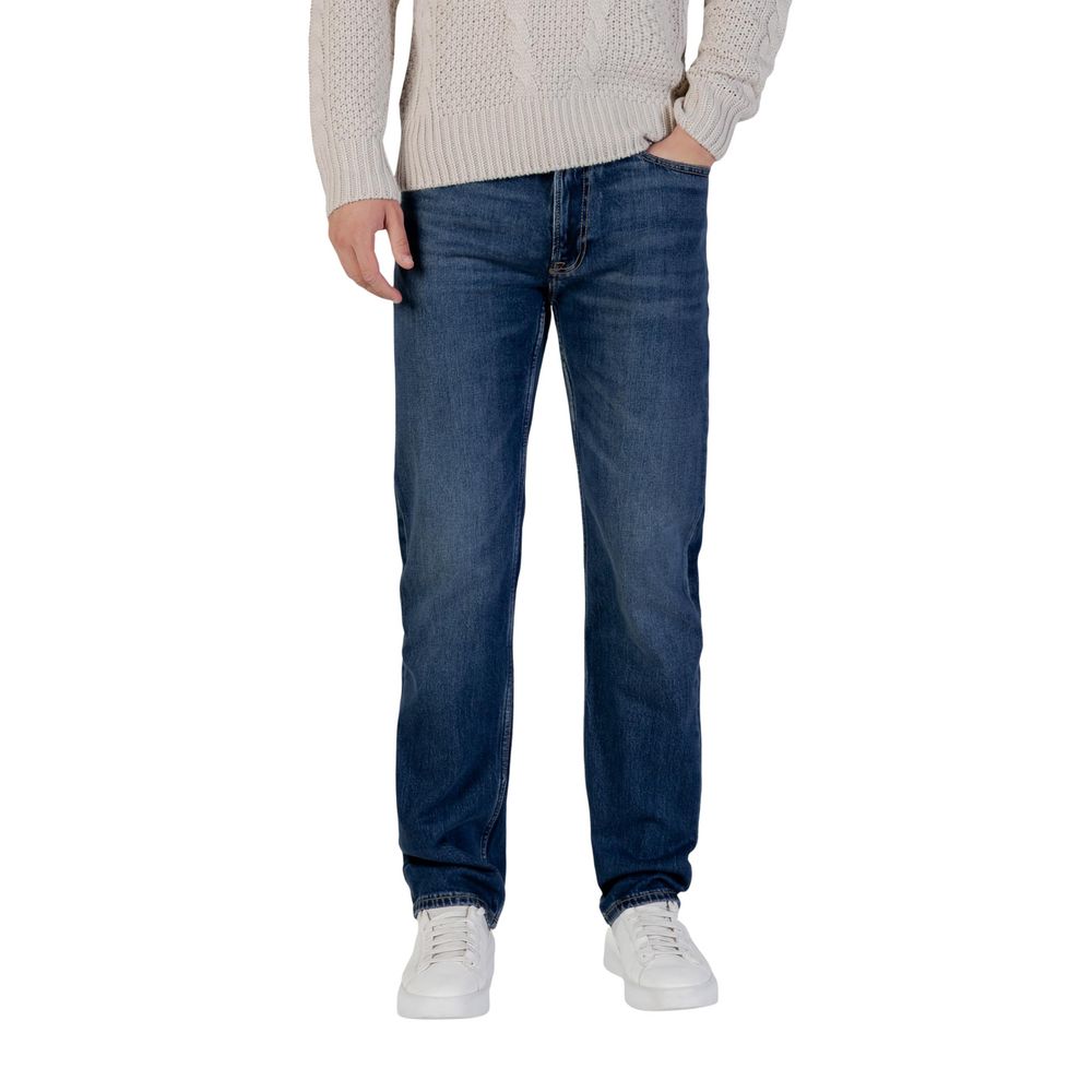 Black Cotton Relaxed Fit Jeans